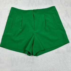 A New Day Tailored Green High Rise Shorts Size 10